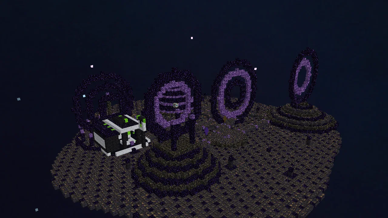 Game-derived view of Event Horizon, the void world world in DelveRush