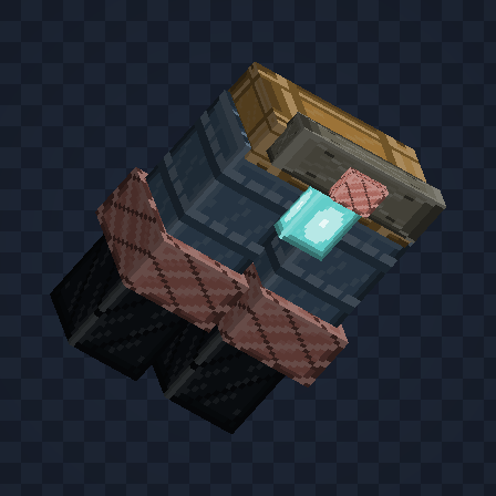 Wreckwarden Greaves 3D model at visual stage 2
