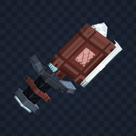 Ashfall Cleaver 3D model at visual stage 1