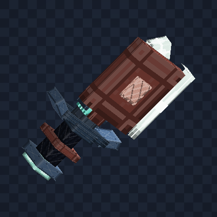 Ashfall Cleaver 3D model at visual stage 2