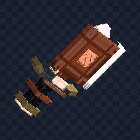 Ashfall Cleaver 3D model at visual stage 4