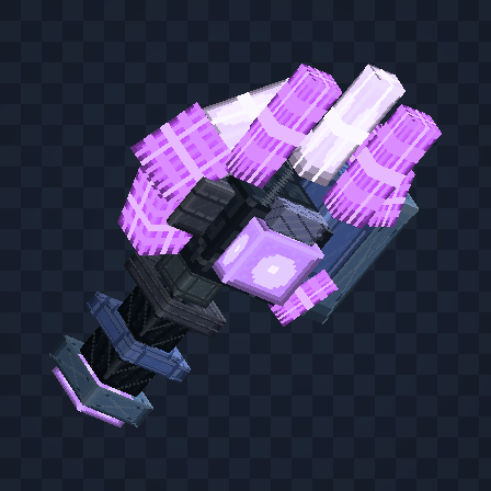 Pulsefork Trident 3D model at visual stage 3