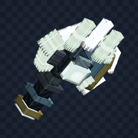Pulsefork Trident 3D model at visual stage 4